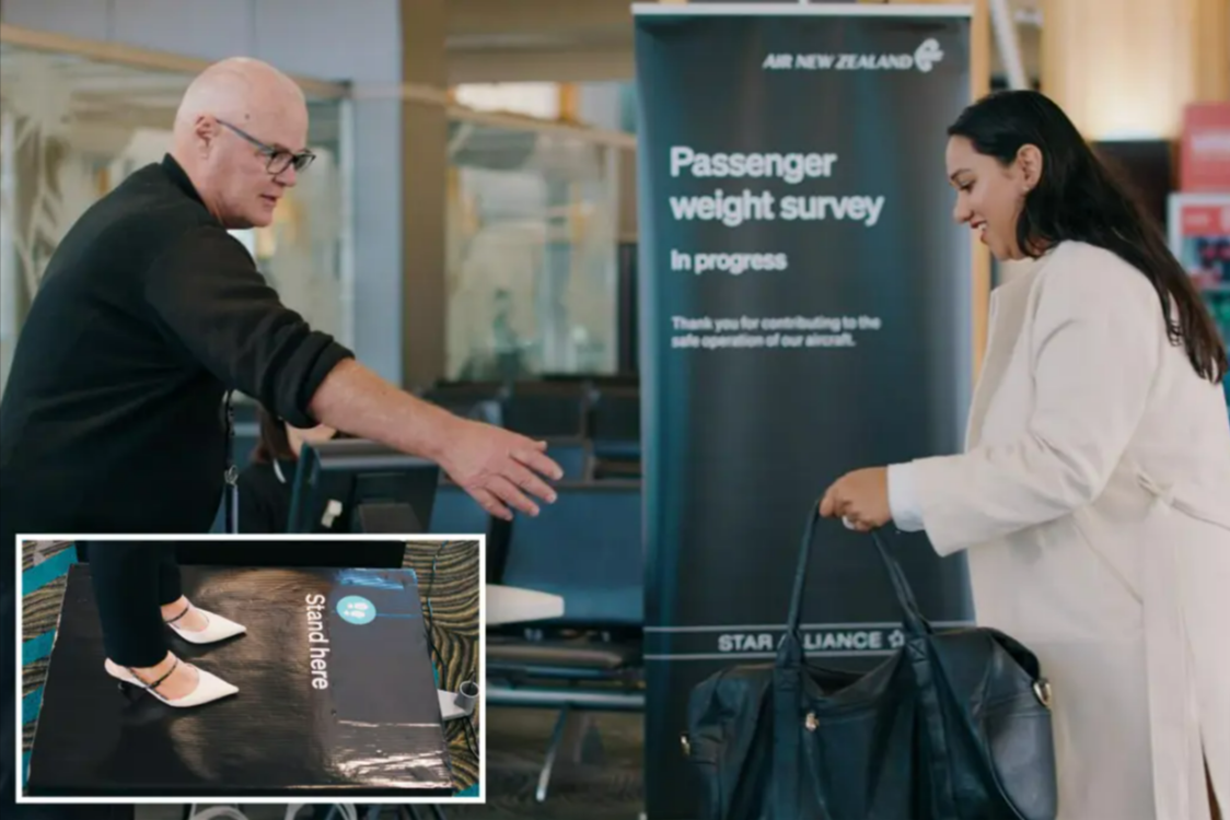 Wie bitte? Fluglinie wiegt die Passagiere vor dem Abflug!